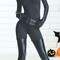 Womens Catwoman Costume Sexy Polyester Jumpsuit With Molded Mask And Belt